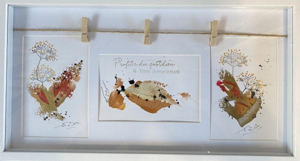 Triptyque-cartes-Isabelle-Sarian <b>Cartes Peintes </b>/ vente sur place